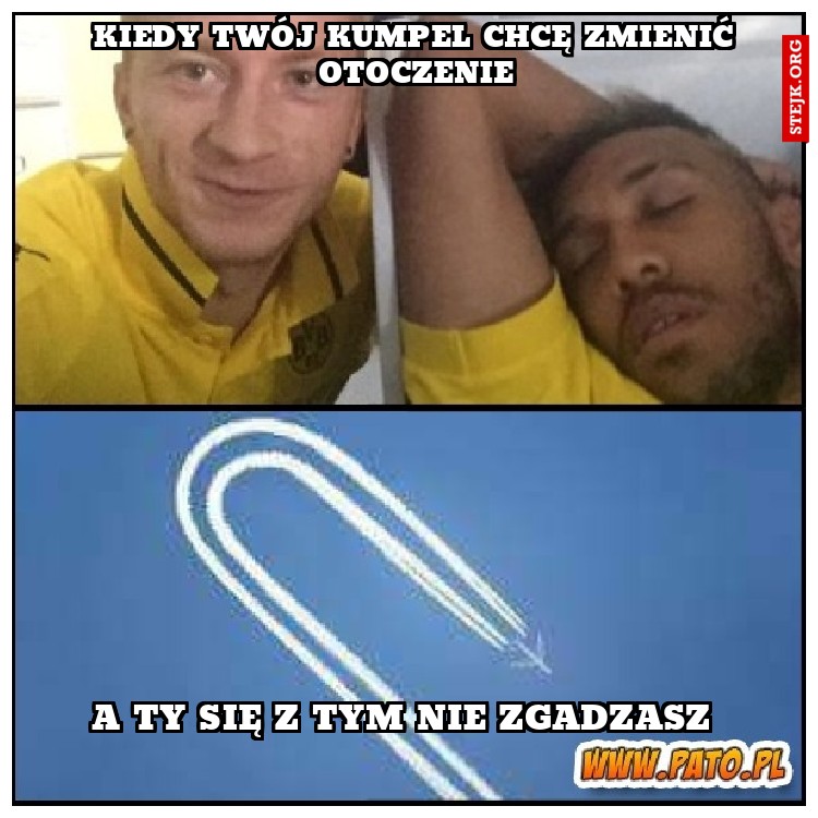 Kiedy twój kumpel chcę zmienić otoczenie