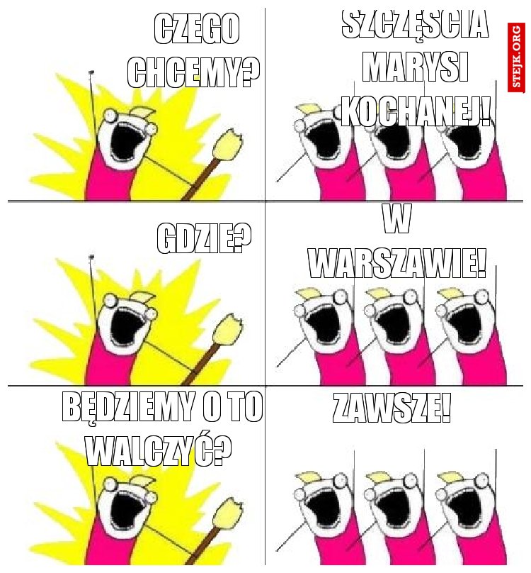 Czego chcemy? 