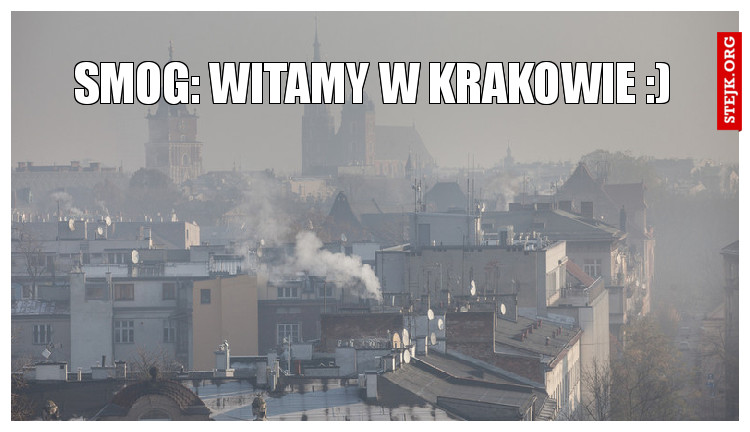smog: witamy w krakowie :)