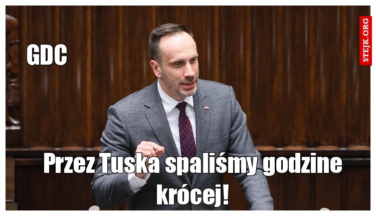 Przez Tuska spaliśmy godzine krócej!