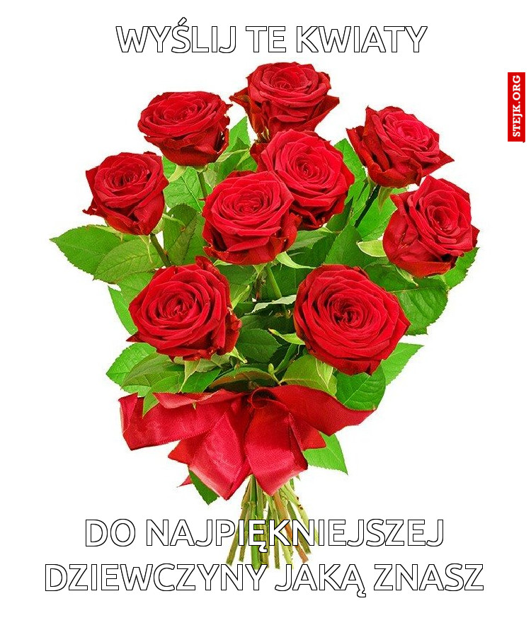 WYŚLIJ TE KWIATY