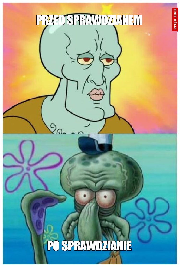 Przed sprawdzianem