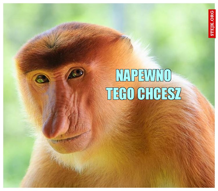 napewno tego chcesz