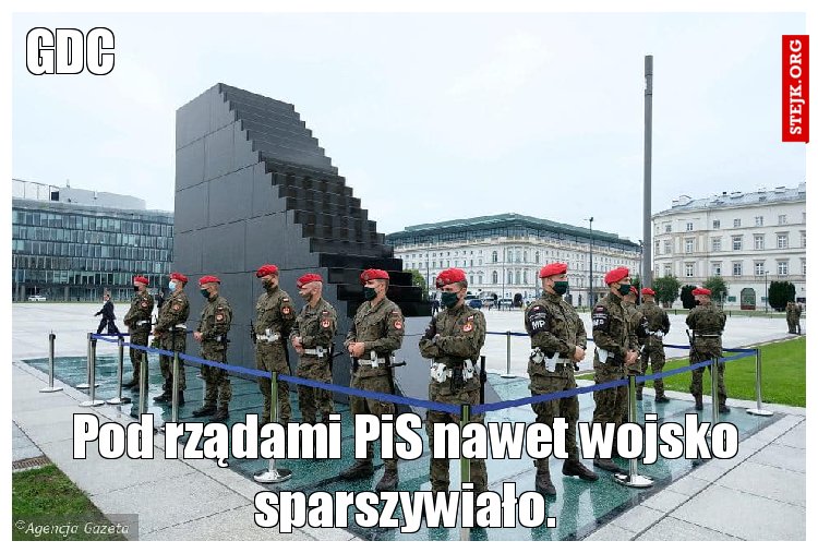 Pod rządami PiS nawet wojsko sparszywiało.
