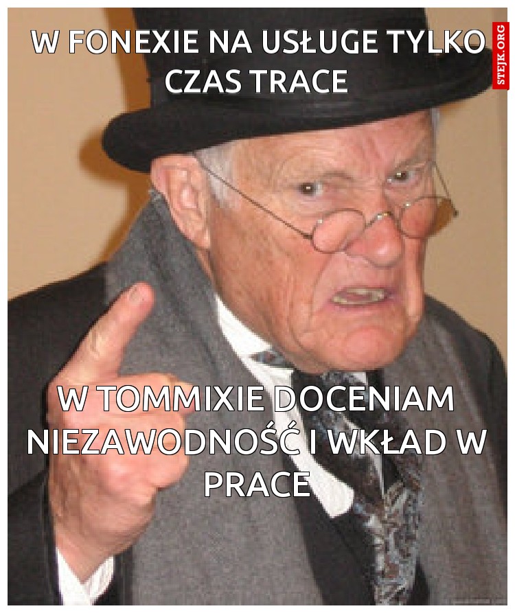  W fonexie na usługe tylko czas trace