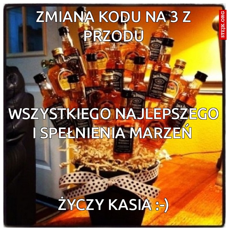 ZMIANA KODU NA 3 Z PRZODU 