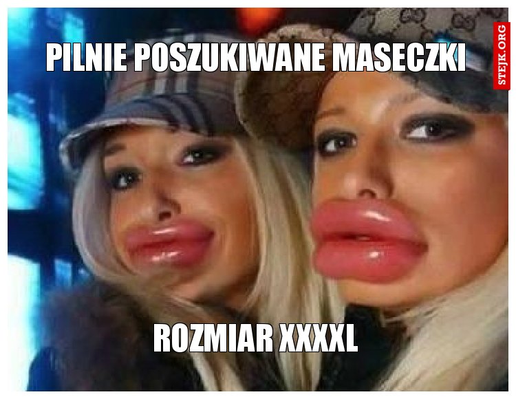 Pilnie poszukiwane maseczki