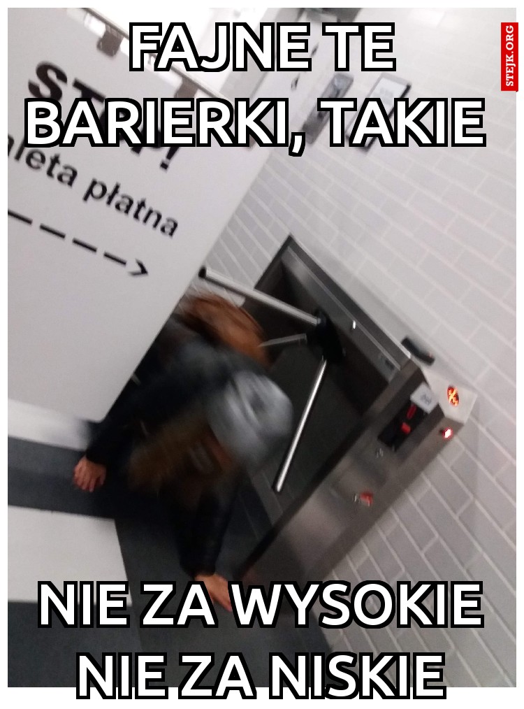 Fajne te barierki, takie 