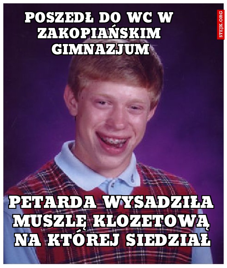 poszedł do wc w zakopiańskim gimnazjum