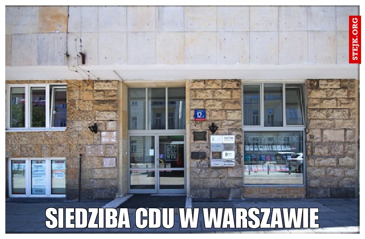 Siedziba cdu w Warszawie 