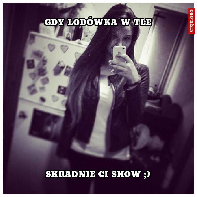 gdy lodówka w tle