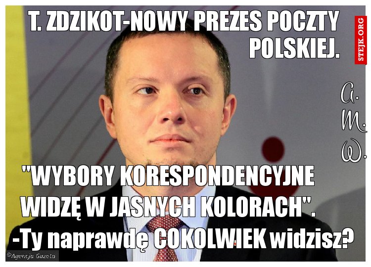 T. Zdzikot-nowy prezes Poczty 