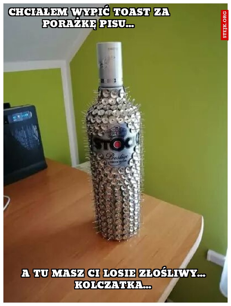 Chciałem wypić toast za porażkę pisu... 