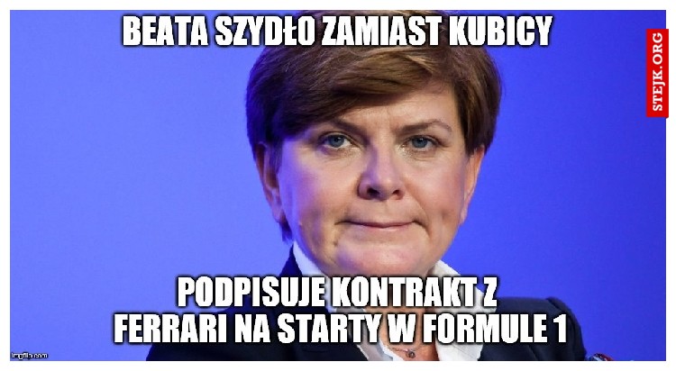 szydlo;kubica:pis;ferrari;formul1
