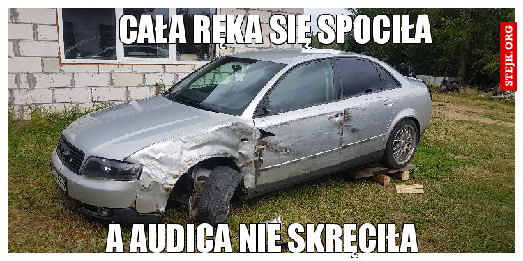 Cała ręka się spociła