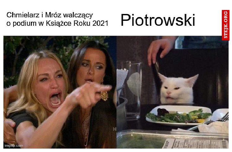 Chmielarz i Mróz walczący o podium w Książka Roku 2021