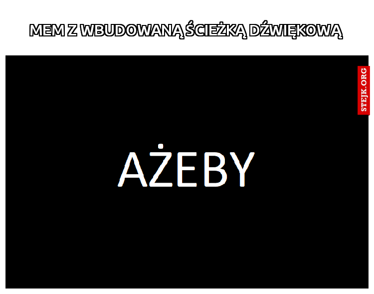 MEM Z WBUDOWANĄ ŚCIEŻKĄ DŹWIĘKOWĄ