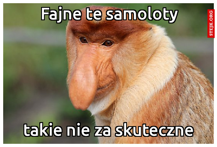 Fajne te samoloty