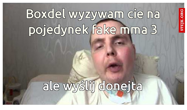 Boxdel wyzywam cie na pojedynek fake mma 3