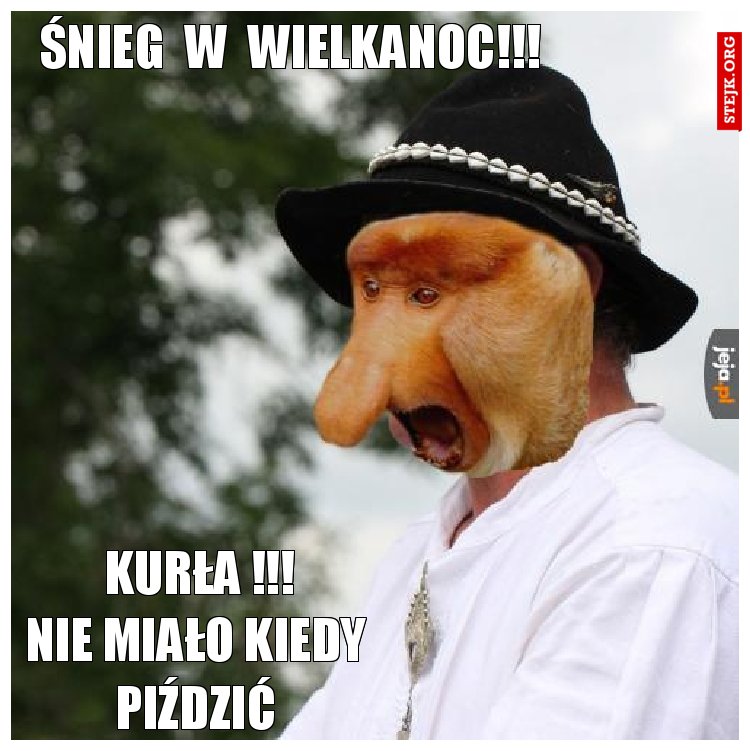 śnieg  w  wielkanoc!!!