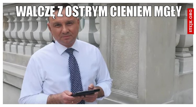 Walczę z ostrym cieniem mgły 