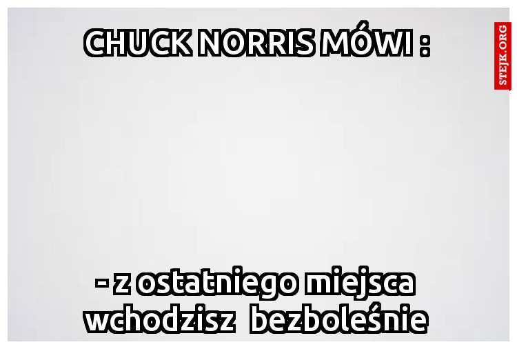 chuck norris mówi :