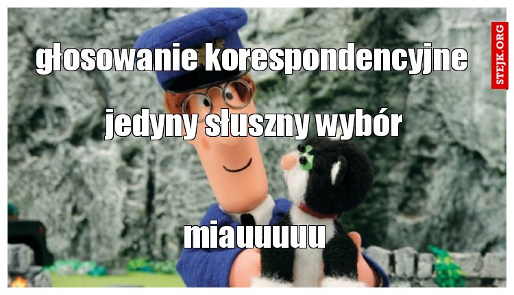 głosowanie korespondencyjne 