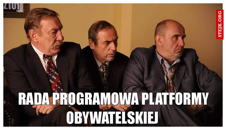 Rada programowa platformy obywatelskiej 
