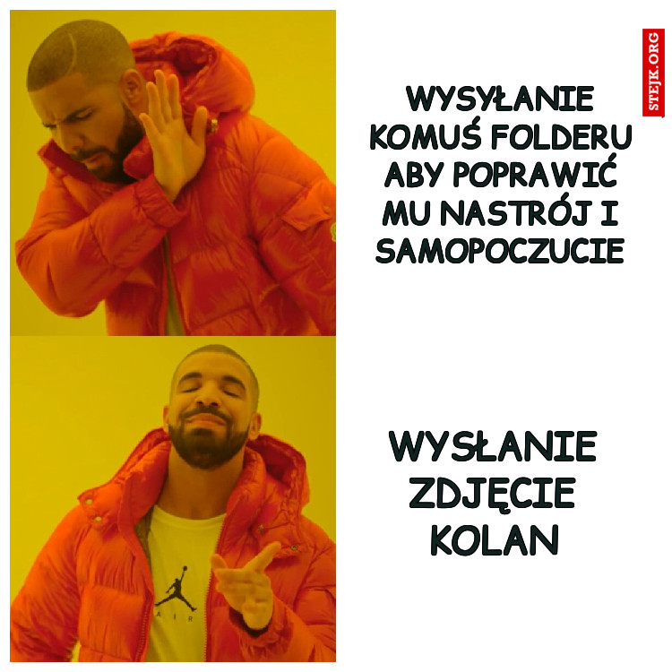 Wysyłanie komuś folderu aby poprawić mu nastrój i samopoczucie