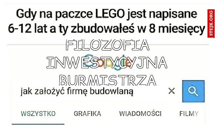FILOZOFIA INWESTYCYJNA BURMISTRZA