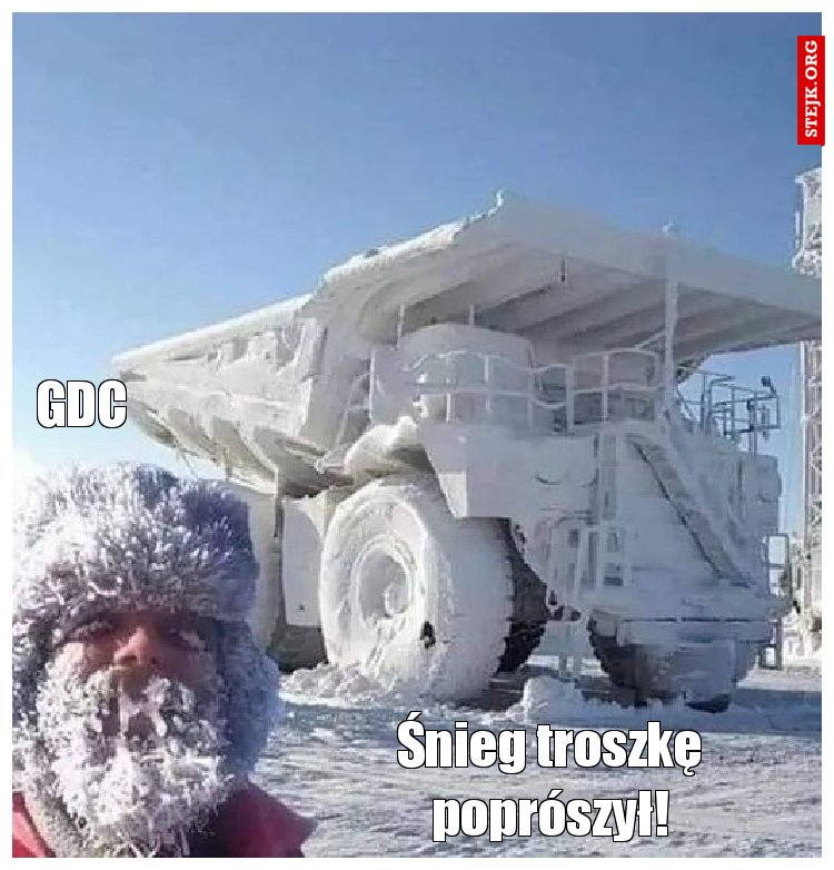 Śnieg troszkę poprószył!