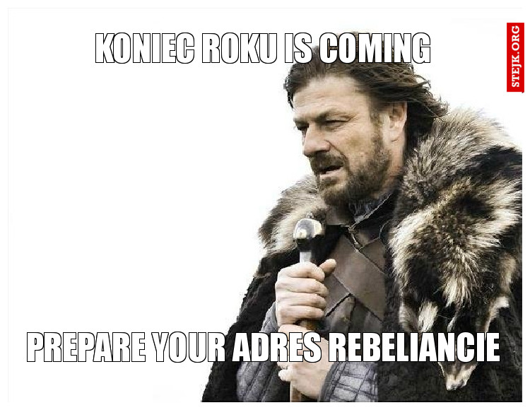 Koniec roku is coming