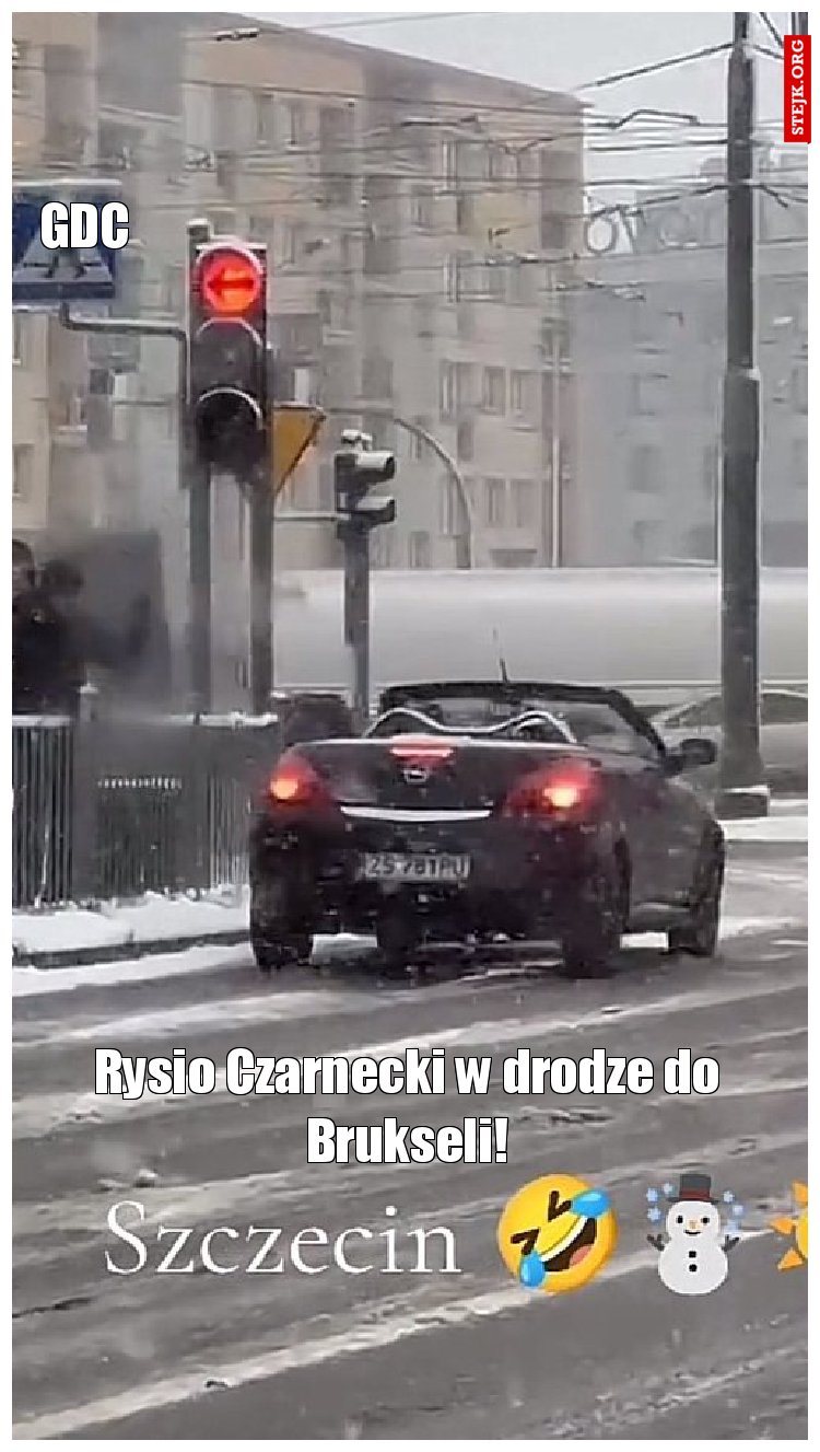 Rysio Czarnecki w drodze do Brukseli!
