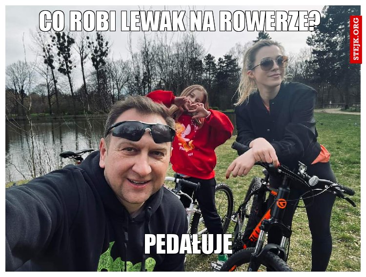 Co robi lewak na rowerze?