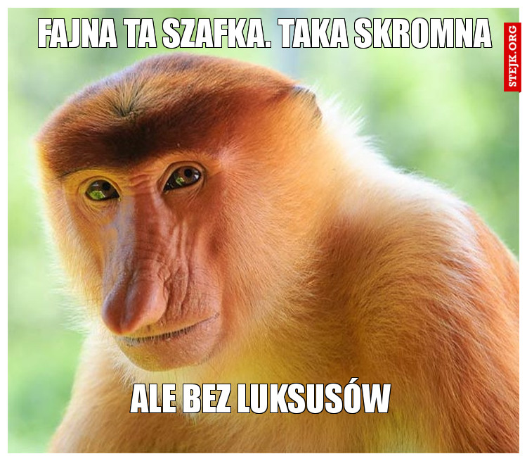 Fajna ta szafka. Taka skromna