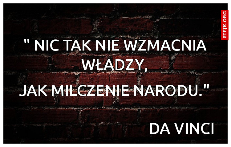 " nic tak nie wzmacnia władzy,