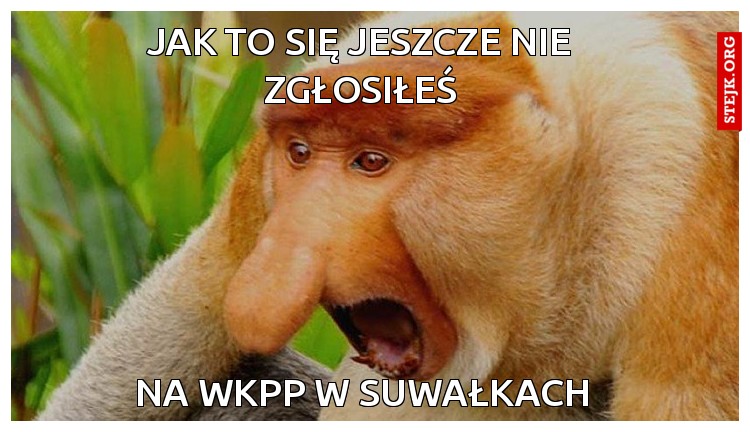 Jak to się jeszcze nie zgłosiłeś