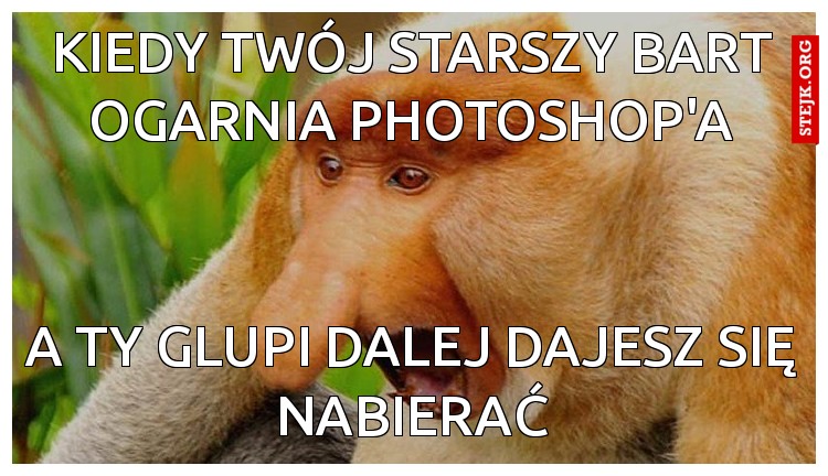 Kiedy twój starszy bart ogarnia photoshop'a