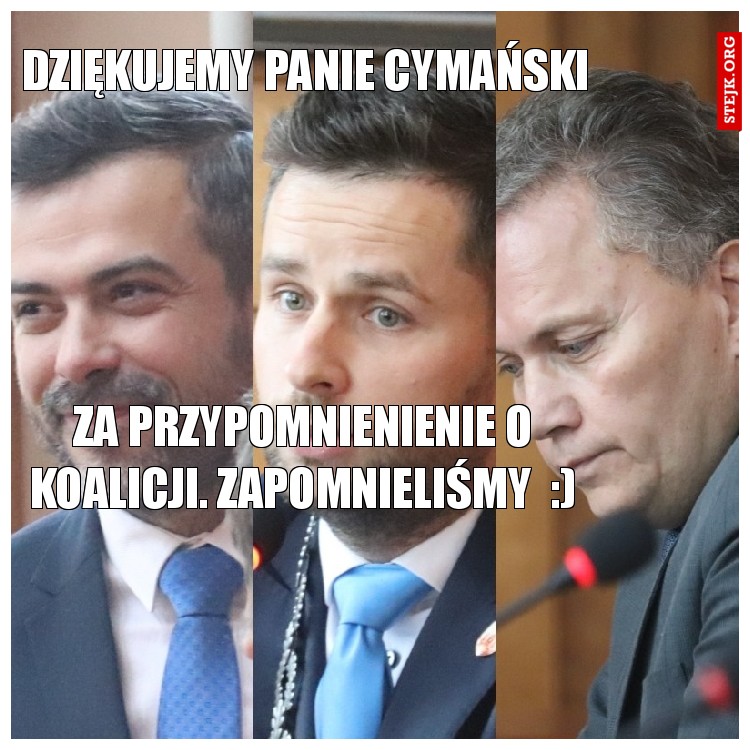 Dziękujemy Panie cymański