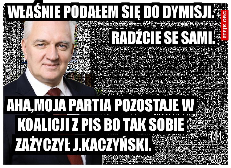 Właśnie podałem się do dymisji.