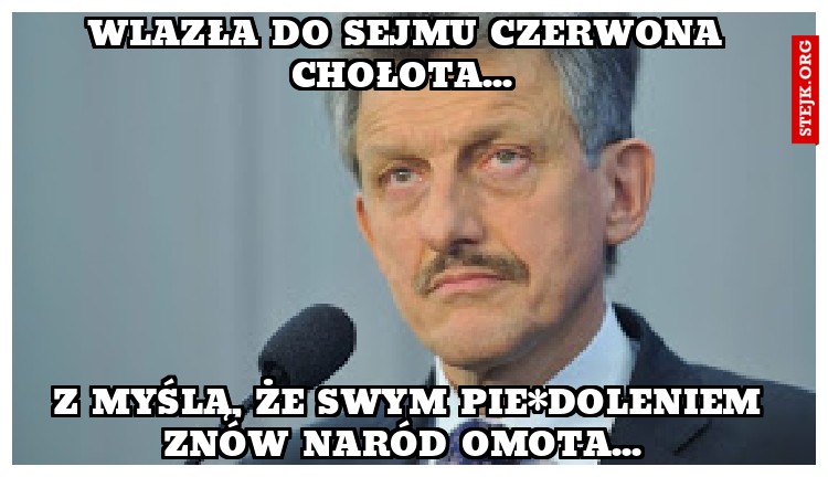 Wlazła do Sejmu czerwona chołota... 