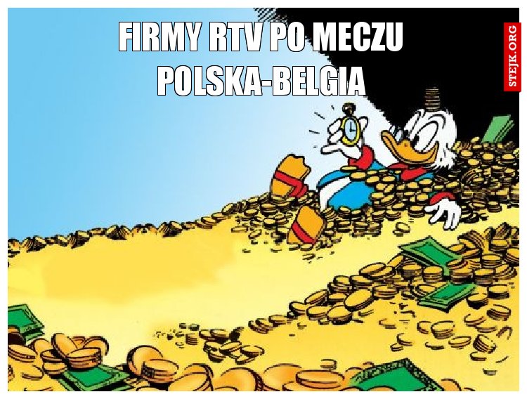 Firmy RTV po meczu polska-belgia