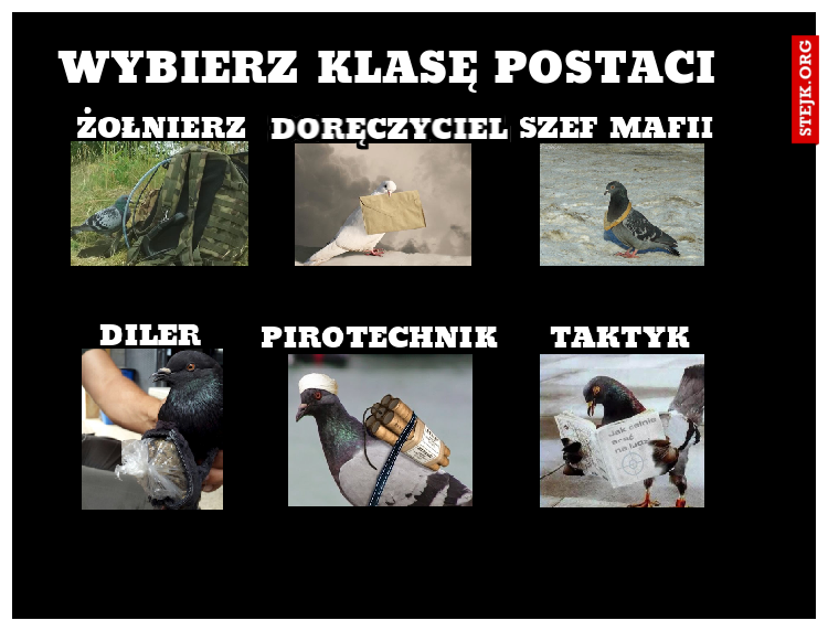 Wybierz Klasę postaci