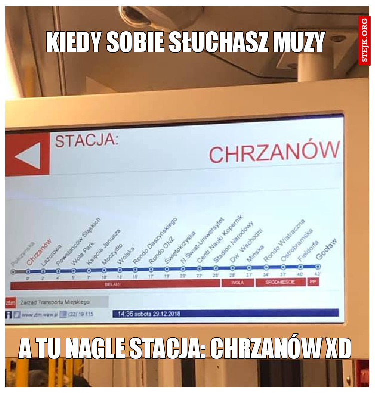 kiedy sobie słuchasz muzy