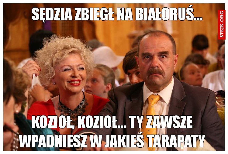 Sędzia zbiegł na Białoruś...