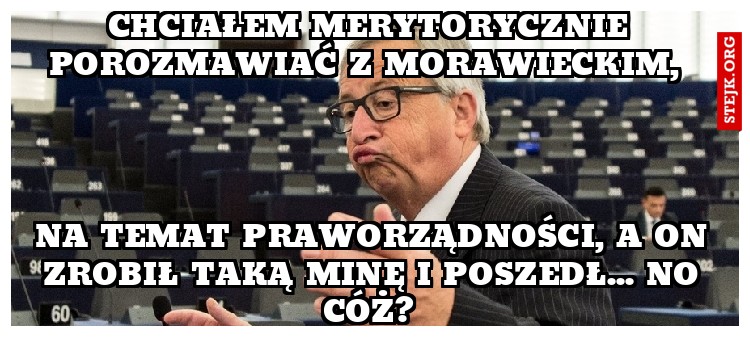 Chciałem merytorycznie porozmawiać z Morawieckim, 