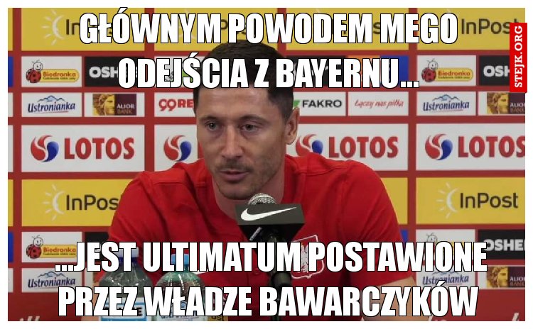 Głównym powodem mego odejścia z Bayernu...