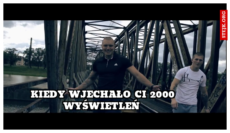 Kiedy wjechało Ci 2000 wyświetleń 