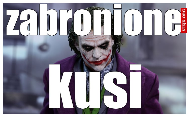 zabronione
