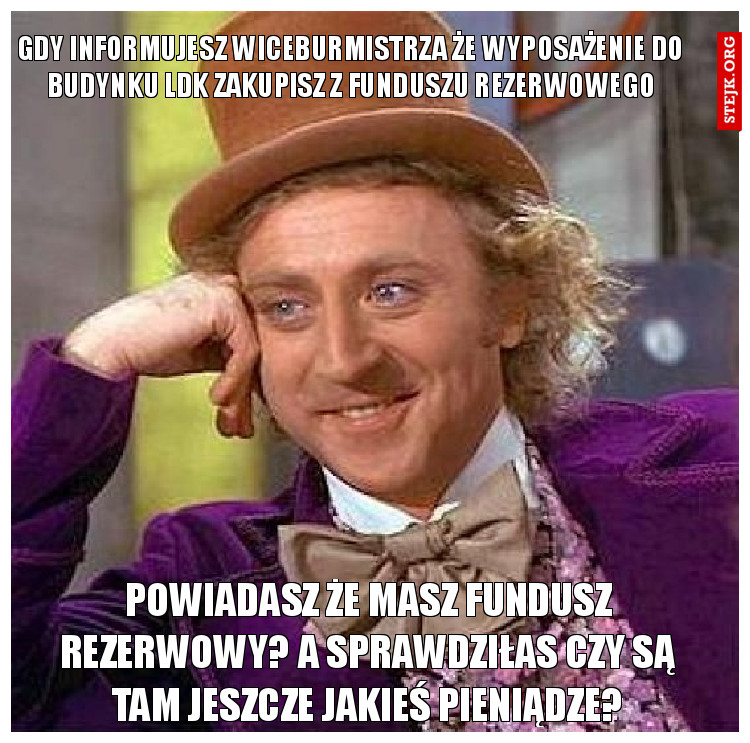Powiadasz że masz Fundusz Rezerwowy? A sprawdziłas czy są tam jeszcze jakieś pieniądze?
